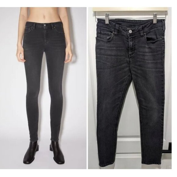 Acne Studios | Climb skinny fit jeans in used black - Picture 1 of 11